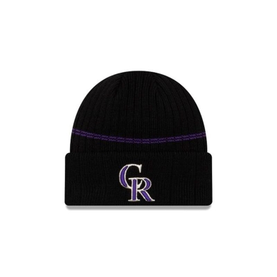 Colorado Rockies Gorra | New Era MLB Sport Knit Beanie Mexico - Negros
